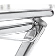 thumbnail image 5 of LeisureMod Victorian Modern Folding Side Table, Acrylic Tray with Chrome Legs, Accent Sofa End Table - Clear, 5 of 12
