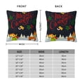 thumbnail image 6 of Wukai Merry Christmas Elk Premium Polyester Fleece Pillow Covers with Hidden Zipper Closure,Luxuriously Soft and Durable-20"x20", 6 of 7
