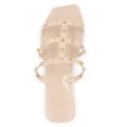 thumbnail image 3 of LAVRA Women's Jelly Studded Sandals Summer Flip Flop Gladiator Shoes, 3 of 4