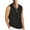 Black, variant on Men's Casual Fashion Solid V-neck Sports Sleeveless Vest