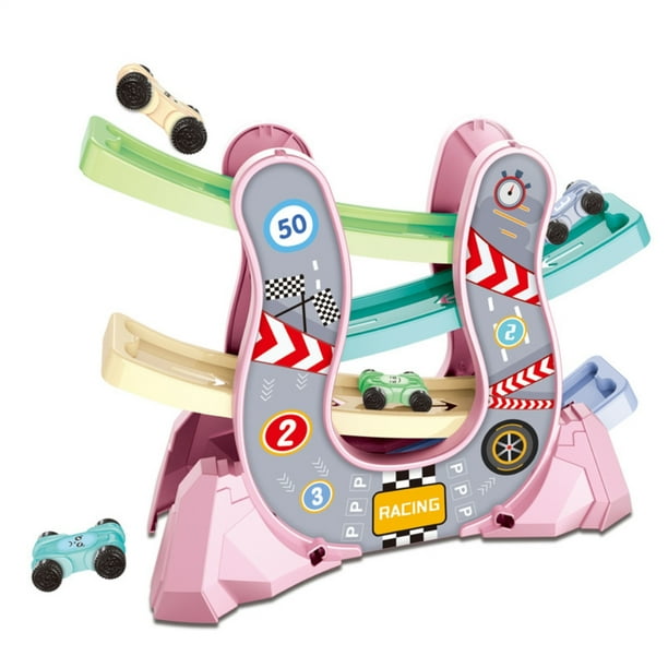 Car Ramp Race Track Toy Para Click Clack Racing Track Con De Autos Y Estacionamiento Juguetes Educativos Para Niños Regalos De Juguetes Interactivos Entre Padres E Hijos4 Piezas Irene Inevent FN007548-02