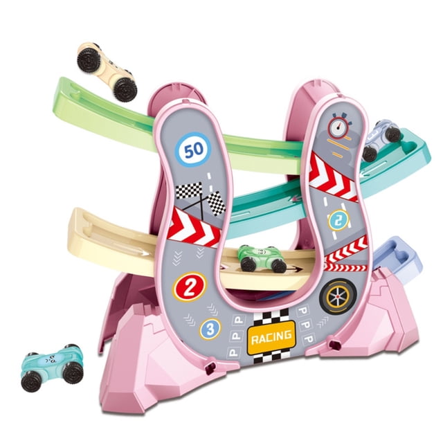 Car Ramp Race Track Toy Para Click Clack Racing Track Con De Autos Y Estacionamiento Juguetes Educativos Para Niños Regalos De Juguetes Interactivos Entre Padres E Hijos4 Piezas Eigraketly FN007548-02