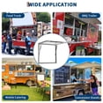 thumbnail image 4 of Concession Window w/Awning, Food Truck Serving Window Benefits for Your Food Truck or Trailer (Glass Not Included), 4 of 8