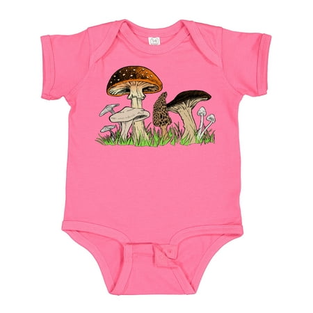 

Inktastic Mushroom Hunting for Morel Mushroom Gift Baby Boy or Baby Girl Bodysuit