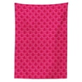 thumbnail image 3 of Ambesonne Boston Tablecloth Rectangular Table Cover, Upside down Letters, 60"x84", Hot Pink Magenta, 3 of 4