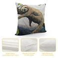 thumbnail image 4 of Awypu  Throw Pillow Cover Cute Animal Sloth Sleep Sloth On Tree Branch Lovely Funny Design Cartoon Wildlife Decor Lumbar Pillow Case Cushion for Sofa Couch Bed Standard 22x22in, 4 of 5