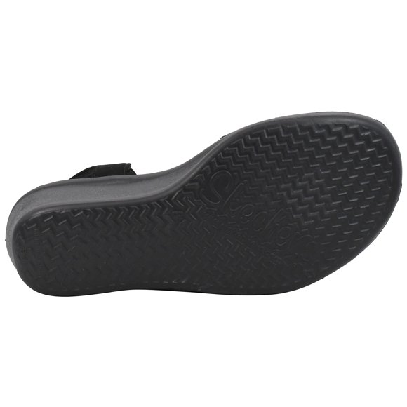 Skechers Cali Women's Rumblers-Queen B Wedge Sandal black 8 M US
