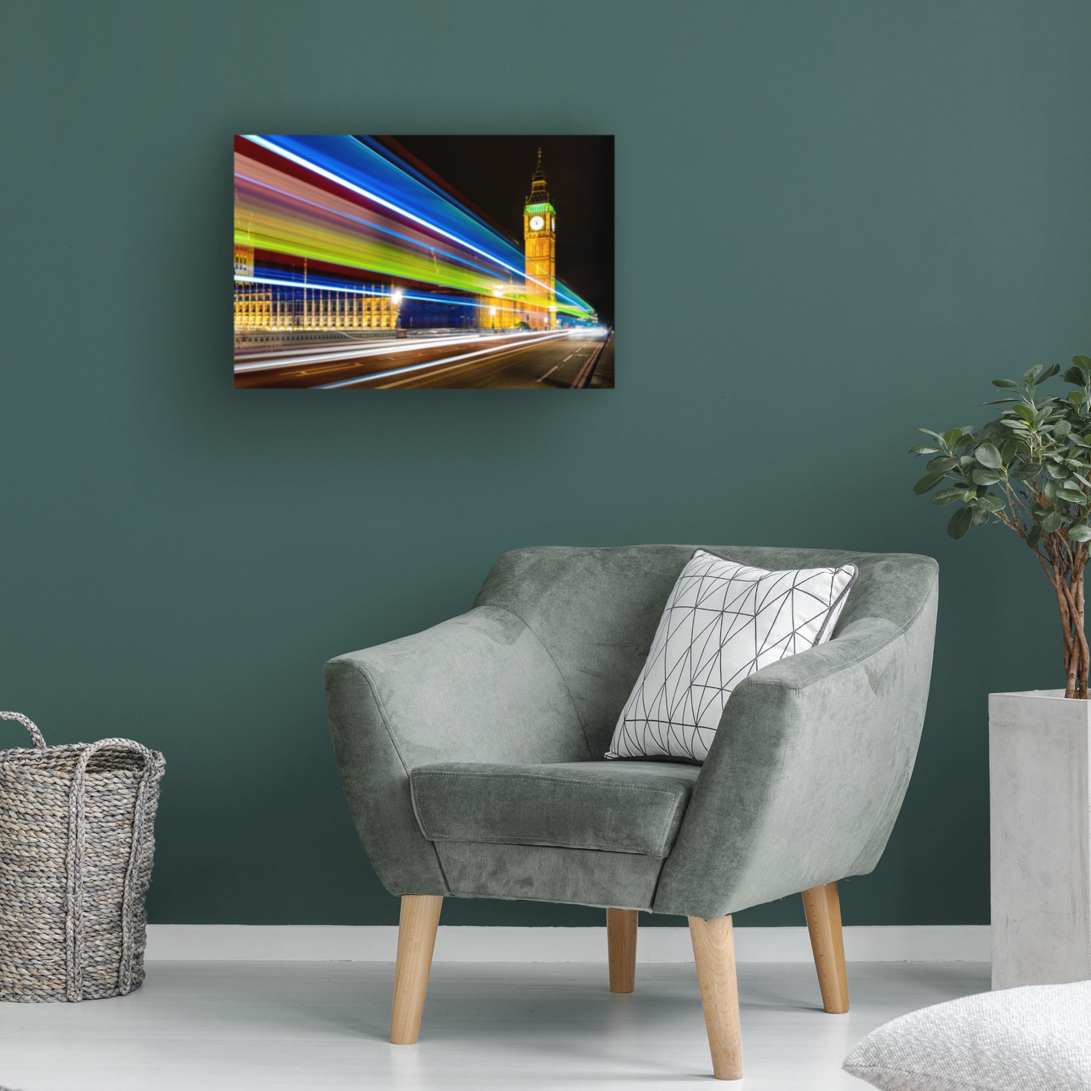 Canvas Wall Art - Ido Meirovich 'Urban Rainbow' Wall Art for Living Room, Bedroom, or Office D?cor by Trademark Fine Art - 24 x 16 Inches
