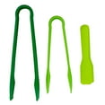 thumbnail image 2 of Handy Housewares 3 Piece Sturdy Nylon Nesting Serving Tongs Set - 6", 8" and 10" Tongs - Green, 2 of 2