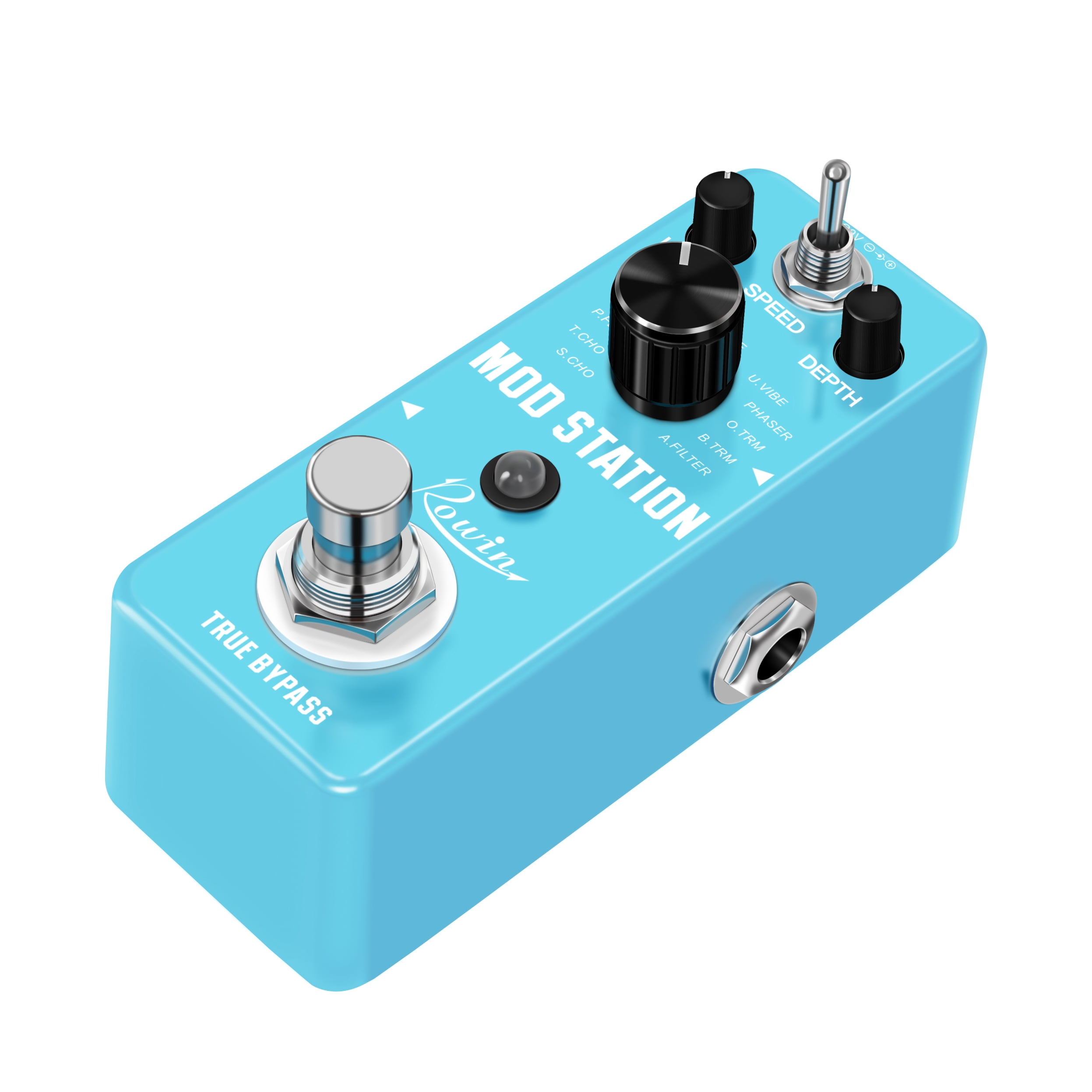 Rowin Mod Station 11 in 1 Digital Modulation Guitar Effects Pedal True Bypass LEF-3808