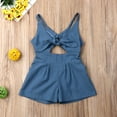 thumbnail image 2 of Seyurigaoka Summer Toddler Kids Baby Girls Sleeveless Backless Romper Jumpsuit Playsuit Outfit Clothes, 2 of 7
