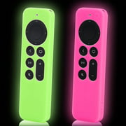 2-Pack Green and Pink Remote Case Cover Replacement for New Apple 4k TV 2021 Series 6 Generation / 6th Gen Remote