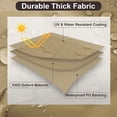 thumbnail image 4 of Outdoor Sectional Sofa Cover Waterproof V Shaped Patio Furniture Covers for Deck, Lawn and Backyard, 89”x89”, Gray, 4 of 9