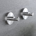 thumbnail image 1 of Ganchos para toallas, 2 piezas, ganchos de acero inoxidable para taladrar, ganchos para albornoz, ganchos de pared para baño, aseo, cocina, oficina, 1 of 5