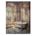 thumbnail image 3 of Designart "Serene Pastels in the Bathroom II" Bathroom Print on Natural Pine Wood, 3 of 5