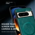 thumbnail image 6 of ELEHOLD PU Leather Case For Google Pixel 8 Pro Slim Magnetic Shockproof Cover, [MagSafe Compatible], [Lens&Screen Protection], Drop protection Case - Green, 6 of 11