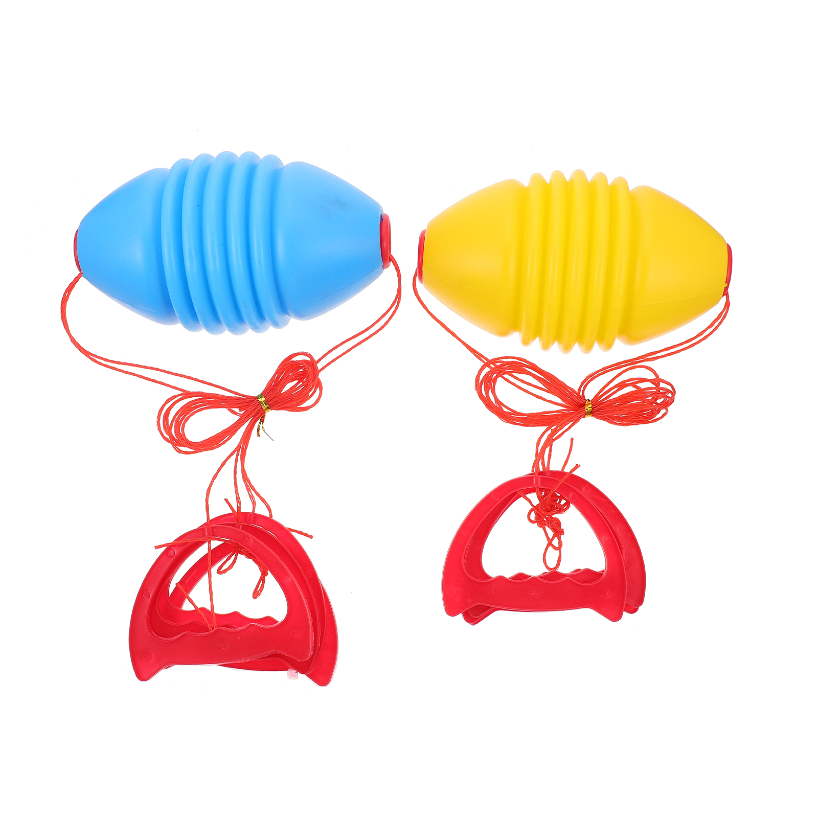 Hemoton 2pcs Double Pulling Balls Children Hand PullBalls Double