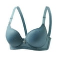 thumbnail image 2 of YUGYXL Womens No Underwire Bras Comfort Push Up Bras Lightweight Breathable Everyday Bralettes Blue M, 2 of 6
