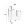 thumbnail image 4 of Soporte De Pared Para Monopatín, Accesorio Para Tablas Largas, Transparente, 4 of 8