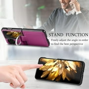 for Oppo Find N3 Flip Case with Ring, Slim PU Leather Protective Cover Phone Case Oppo Find N3 Flip ZH Black