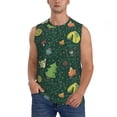 thumbnail image 1 of Bingfone Camp In The Forest Pattern Men's Tank Tops Workout Sleeveless Tee Shirts Running Beach Tanks for Men-Small, 1 of 7