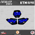 thumbnail image 3 of Kalair GFX Graphics Kit for Ktm 50SX MINI SX50 (1998-2001) Fatality Series, 3 of 5