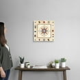 thumbnail image 2 of Great Big Canvas "Compass Rose"  by Avery Tillmon Gray Blue Burgundy coastal  Wrapped Canvas Print Wall Artwork, 2 of 7