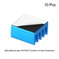 thumbnail image 2 of Unique Bargains 9x9x5mm Bleu Collant Aluminium Radiateur Électronique Refroidisseur 10 Pcs, 2 of 4