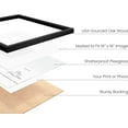 thumbnail image 2 of HAUS AND HUES Solid Oak Wood 20”x20” Picture Frames Matted to 16”x16” Set of 6 - Bulk Picture Frames Pack of 6, Square Frames 20x20, Square Black Picture Frames Bulk, Black Gallery Wall Frame Set, 2 of 6