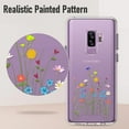 thumbnail image 4 of Galaxy S9 Plus Case, Hybrid Clear Phone Cover Floral Designed Non-Slip Thin Protective S9+ Plus Case for Women Girls, Wildflower, 4 of 13