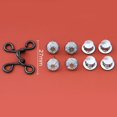 thumbnail image 3 of Juego de 4 extensores de cintura ajustables con botón sin clavos de 1,1'' con hebilla de repuesto gris, 3 of 7