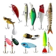 thumbnail image 3 of 12 Señuelos Para Pesca De Lubina, Para Agua Salada Y Dulce, 3D Realistas, 3 of 8