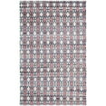 thumbnail image 6 of SAFAVIEH Montauk Jefferson Geometric Quatrefoils Cotton Area Rug, Coral/Multi, 6' x 9', 6 of 9