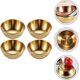 thumbnail image 3 of 4 Pieces Stainless Steel Round Mini Bowls Household Seasoning Dish (gold), 3 of 5