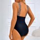 thumbnail image 5 of Traje de baño de mujer Traje de baño de mono de color sólido Traje de baño de playa conservadora Estampado de leopardo Fridja  nalpqowj62058, 5 of 8