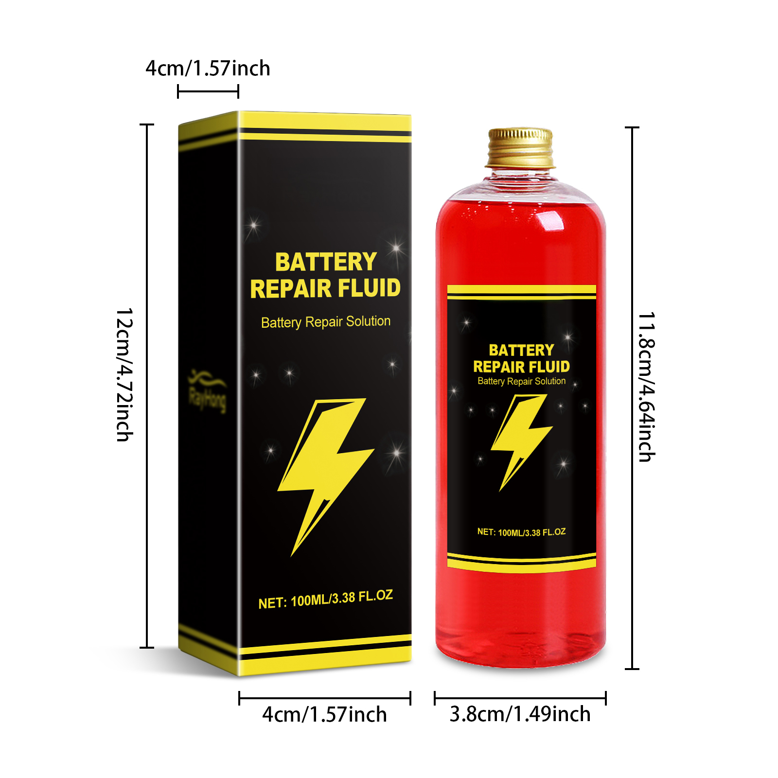 Alvantor Battery Repair Solution Desulfator Additive Restore Performance, 3.38fl.oz