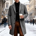 thumbnail image 7 of LONKITO Casual Peacoats for Men Relaxed Fit Long Outerwear Coats with Pockets Fall Winter Clothes, 7 of 7