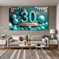thumbnail image 6 of Blue Balloons Birthday Banner Decorative Design Birthday Event for Adult Celebration Indoor Decoration, 6 of 7