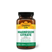 Country Life Magnesium Citrate, 120 Tablets