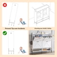 thumbnail image 3 of Shoe Cabinet Storage, Hidden Freestanding Shoe Rack with 4 Flip Drawers and Adjustable Shelf, Shoe Cabinet with Open Shelves for Entryway, Hallway, Foyer, 3 of 9