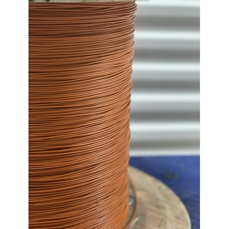 

Laureola 1/16 to 3/32 PVC Coated Orange Color Galvanized Cable 7x7 Strand Aircraft Cable Wire Rope(50 ft)