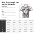 thumbnail image 5 of Pofeuu Intricate Cat Mandala Print Hawaiian Shirt for Men Sleeves Casual Button Down Summer Beach Dress Shirts T-Shirts,, 5 of 7