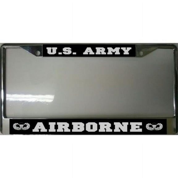 212 Main LPO1924 U.S. Army Airborne Photo License Plate Frame, Free Screw Caps