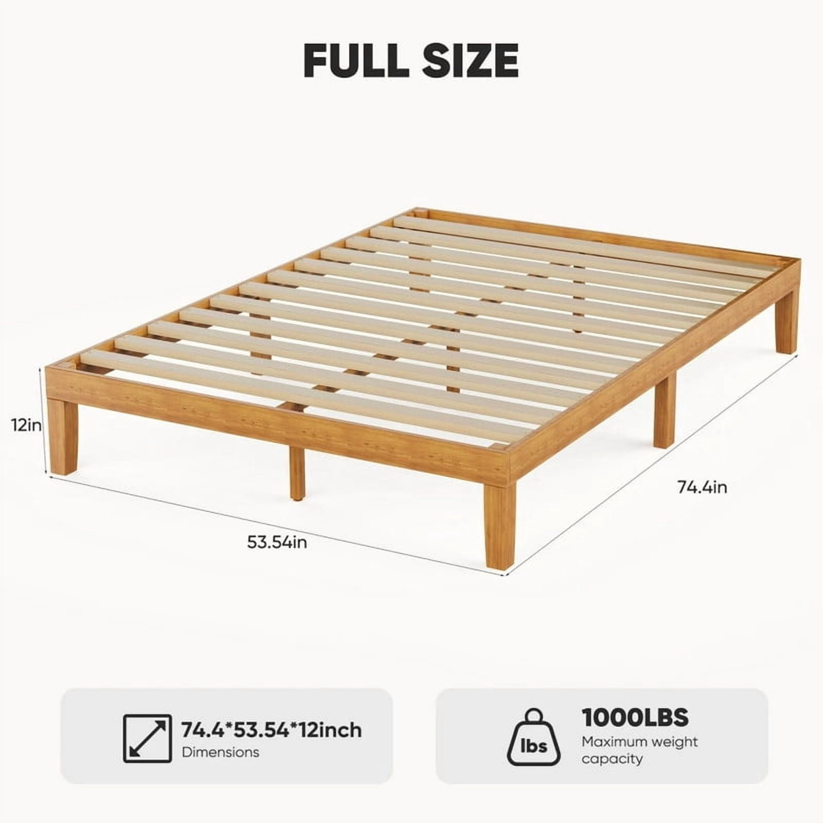 Kelno Bed Frame Platform Mattress Foundation