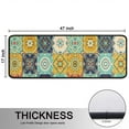 thumbnail image 5 of Kitchen Rugs Sets Of 2,Orange Boho Bohemia Floral Geometric Pattern Anti Fatigue Kitchen Mat Rugs Non Slip Washable,Decorative Kitchen Floor Mats for Kitchen,Sink,Laundry,17"x47"+17"x47", 5 of 5