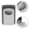 Black + Gery Wall Mounted Key Safe Box Outdoor Durable Key Storage