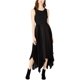 thumbnail image 1 of bar III Vestido plisado de satén para mujer, negro, pequeño, 1 of 2