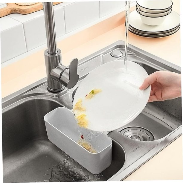 Cesta de colador de drenaje de fregadero, cesta de drenaje de filtro de fregadero (1 unidad, blanco)