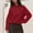 Red, variant on Enjoytime Womens Fashion Quarter Zip Sweatshirts Solid Color Long Sleeve Shirts Casual Ladies Pullover Tops with Pocket
