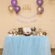 thumbnail image 1 of Falda de mesa de tul, cubierta de rodapié de mesa de vajilla hecha a mano para fiesta, baby shower, boda, cumpleaños, Navidad, fiesta de pijamas, niña princesa - 1 yarda, 1 of 5